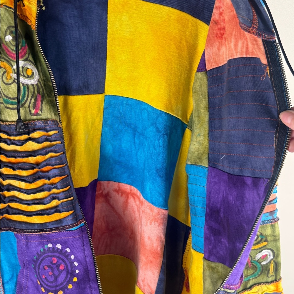 Rising International Multicolor Patchwork Jacket - image 5